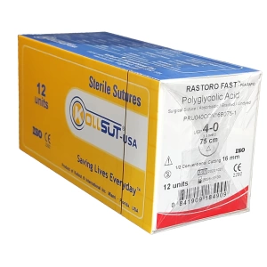 surgical-suture-rastoro-fast-pga-rapid-kollsut-usa-4-0-16mm-1-2-cutting-75cm-pru040rcn16b075-1-12-pcs-box