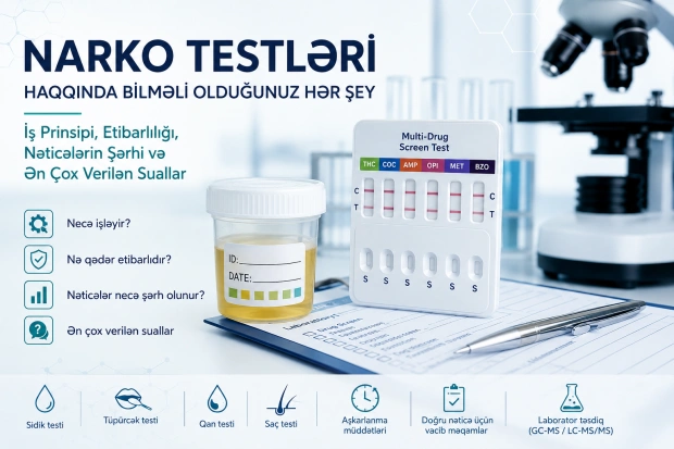 Narko Testləri Haqqında Bilməli Olduğunuz Hər Şey: İş Prinsipi, Etibarlılığı, Nəticələrin Şərhi və Ən Çox Verilən Suallar
